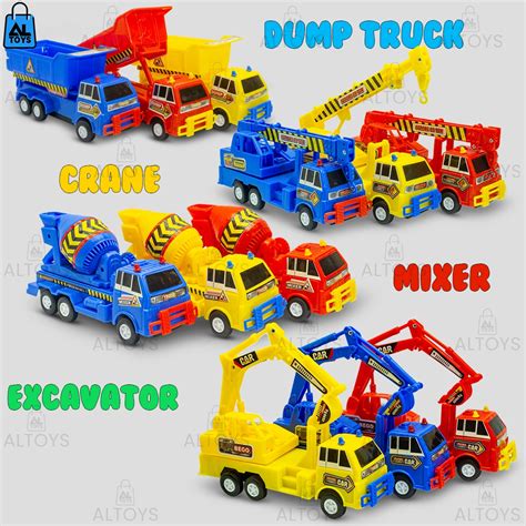 Jual Engineering Truck Mini Mainan Mobil Konstruksi Mini Pullback Murah