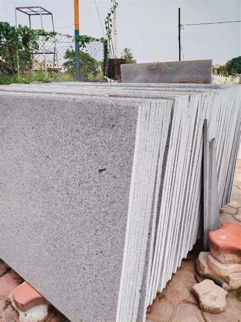 Mm Grey Polished Granite Slab For Flooring Colour Gray At Rs