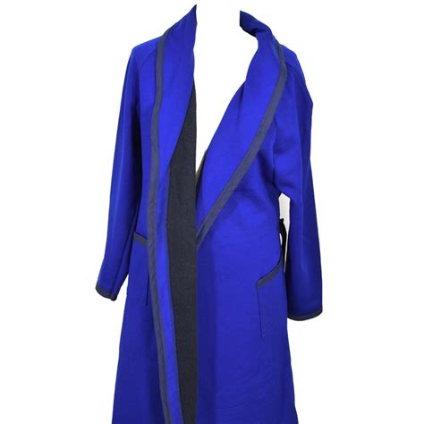 robe de chambre coton bleu pour femme fabriquée en France