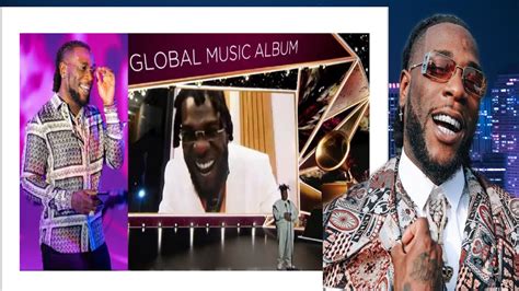 Grammys 2021 Burna Boy Wins Best Global Music Album Grammys2021 Youtube