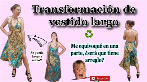 Transformar Vestido Largo Como Modificar In Vestido THRIFT FLIP