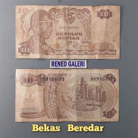 Jual VF Asli 10 Rupiah Sudirman Tahun 1968 Seri Jenderal Soedirman