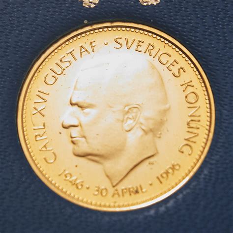 Mynt K Guld Kr Carl Xvi Gustaf R Mynt Medaljer