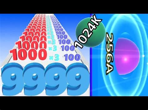 Ball Run 2048 Max Levels Vs Ball Run Infinity Number Merge Vs Number