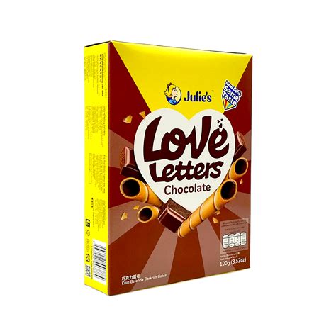 Julies Love Letters Chocolate Wafer Roll G Shopifull