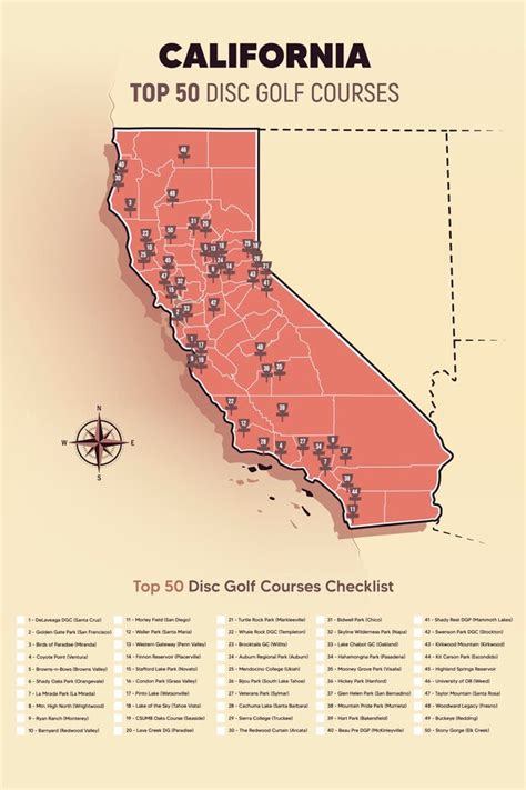 Disc Golf Courses California Map Corrie Christina