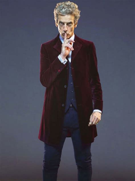 Peter Capaldi Twelfth Doctor Velvet Coat - Maroon Coat