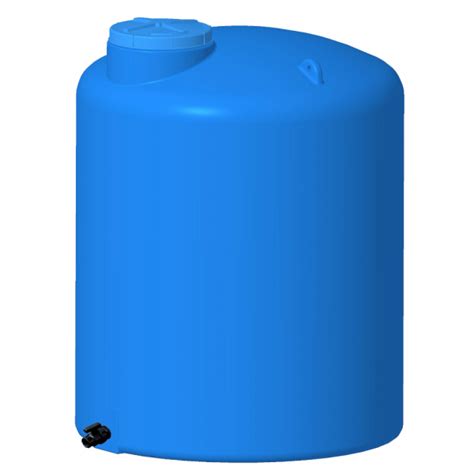 Cuve à eau potable ACS ronde aérienne avec vanne 5000 L sur Direct