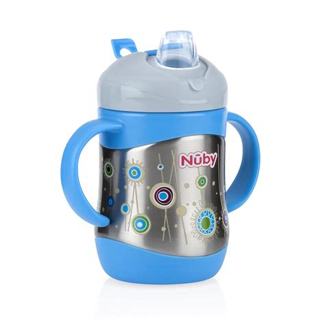 Nuby Stainless Steel Soft Sipper Cup Blue Uk Baby