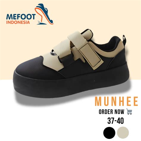 Jual Mfi Munhee Free Box Sepatu Wanita Sneakers Cewek Tanpa Tali