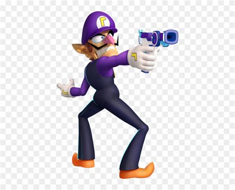 Waluigi With Gun Free Transparent Png Clipart Images Download