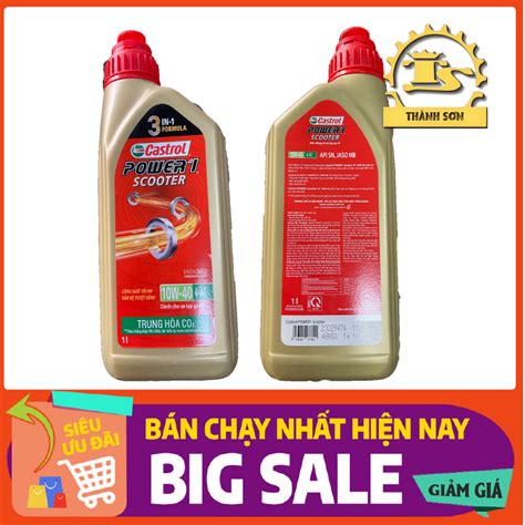 Nhớt 4T Castrol Power Scooter cho xe tay ga 10W40 4 AT 1L Shopee Việt Nam