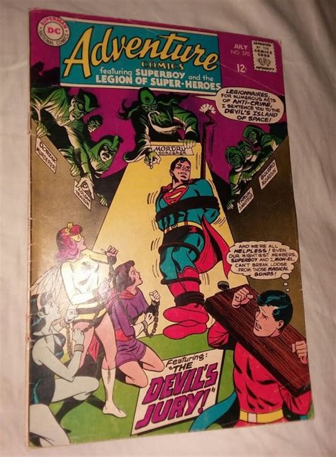 Adventure Comics 370 1968 DC Comics Superboy Legion Super Heroes GD VG