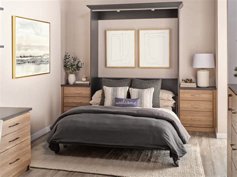 Murphy Bed In New Natural Charcoal Inspired Closets