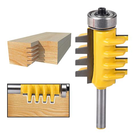 Buy Hohxen Finger Joint Router Bits 14 Shank Drawer Lock Router Bit