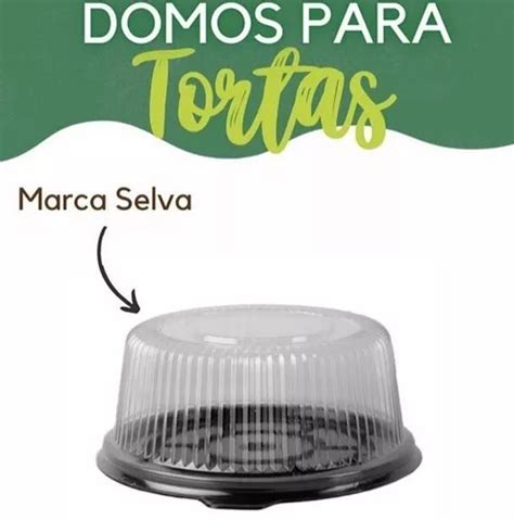 Domos Desechables Transparentes Con Base Para Torta X Cm Mercadolibre