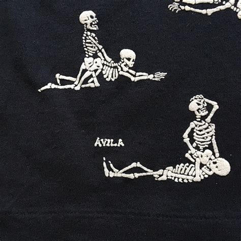 Vintage 1990 Fashion Victim Skeleton Sex T Shirt Sold By Creditor Dell