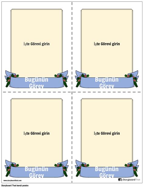 görev kartı şablonu 8 Storyboard by tr examples