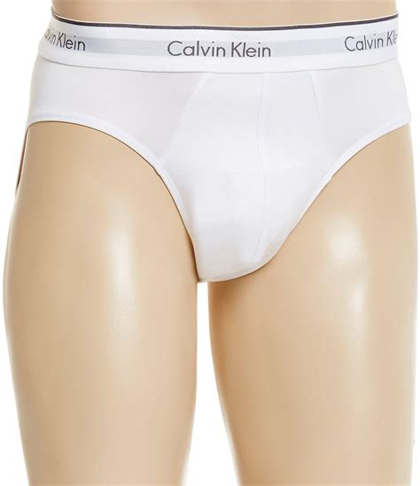 Lyst Calvin Klein Micro Hip Briefs 3 Pack In White For Men