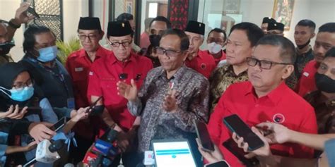 Mahfud Md Bicara Peran Pdip Dalam Pembangunan Politik Di Indonesia