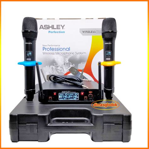 Mic Wireless Ashley PERFECTION Mikropon Ashley Dual 2 Mik Pegang Free