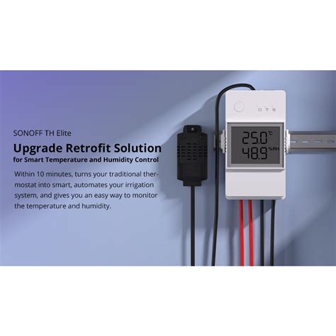 Sonoff TH Elite Smart Temperature And Humidity Monitoring Switch