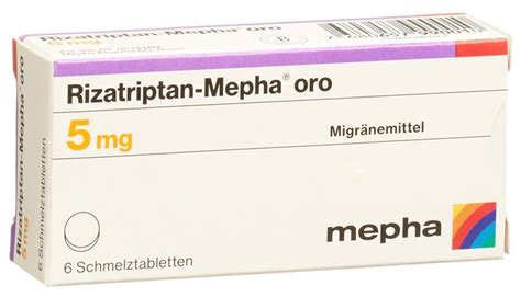 RIZATRIPTAN Mepha Oro Schmelztabl 5 Mg Blist 6 Stk Online Bestellen