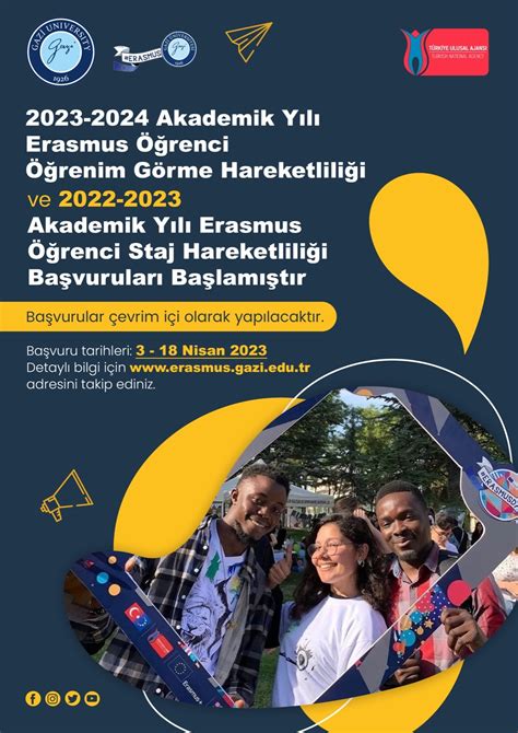 Erasmus Öğrenci Öğrenim Ve Staj Hareketliliği Başvuruları Başlayacaktır