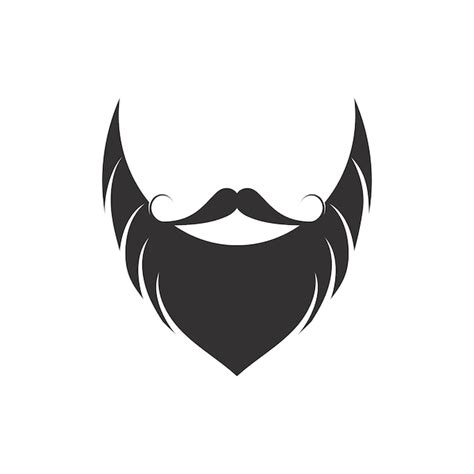 Premium Vector Beard Icon Logo And Mustache Vector