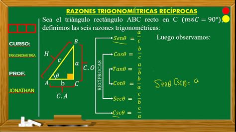 Razones Trigonom Tricas Rec Procas Do Sec Youtube