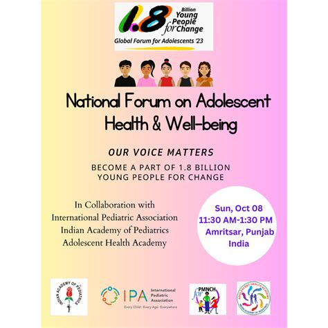 [india] National Forum On Adolescent Health And Well Being 1point8