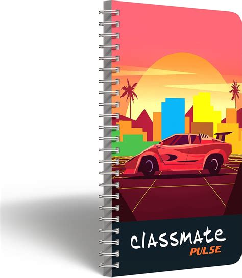 Classmate Pulse Spiral Notebook Unruled 180 Pages For School