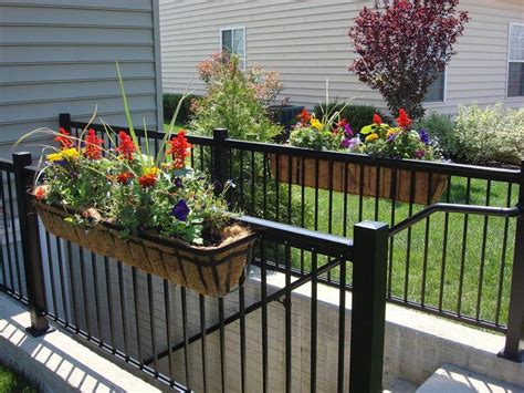 Balcony Flower Box Ideas Design Balcony Planters Deck Railing