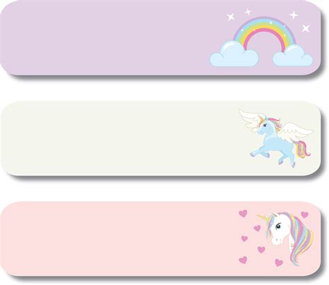 Editable Unicorn Name Tag