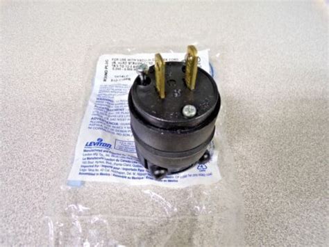 Leviton A Commercial Grade Straight Blade Plug Black Nema P K