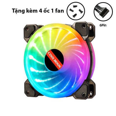 Qu T T N Nhi T Fan Case Coolmoon V Led Rgb Version Combo T Y