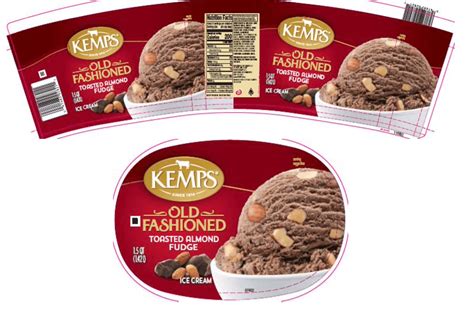 Kemps Old Fashioned Ice Cream Toasted Almond Fudge 47494 Grovara