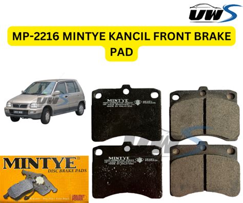 MP 2216 MINTYE KANCIL FRONT BRAKE PAD Lazada