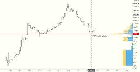 Btc Monthly Chart And Halving Date For Bitstamp Btcusd By Custom Drake