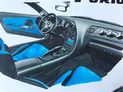 Drawing Toyota Supra Mk4, Drawing Supra Brian, Toyota Drawing, Realistic Drawing, Supra MK4 ...