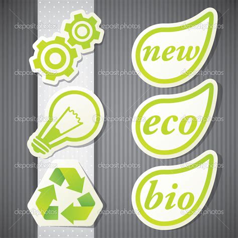 Set Of Eco Labels Stock Vector Image By Maximmmmum