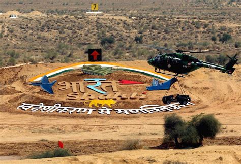 Prime Minister Narendra Modi During The Exercise Bharat Shakti