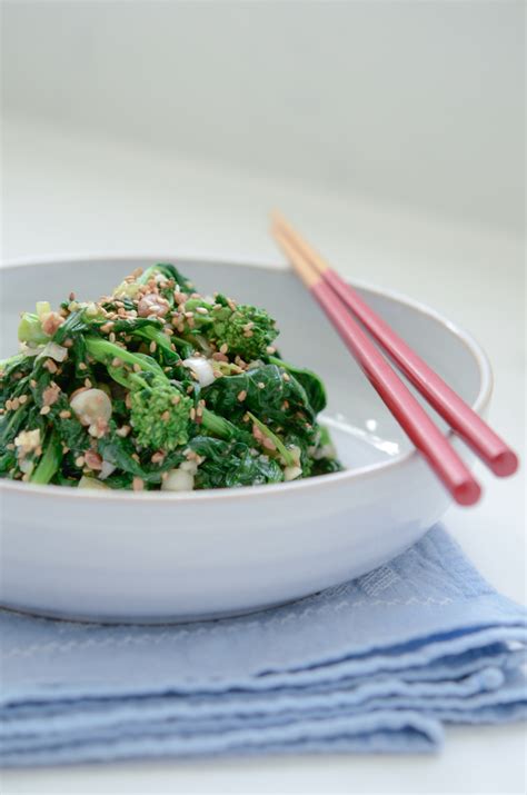 Broccoli Rabe Salad with Soybean Paste | Beyond Kimchee