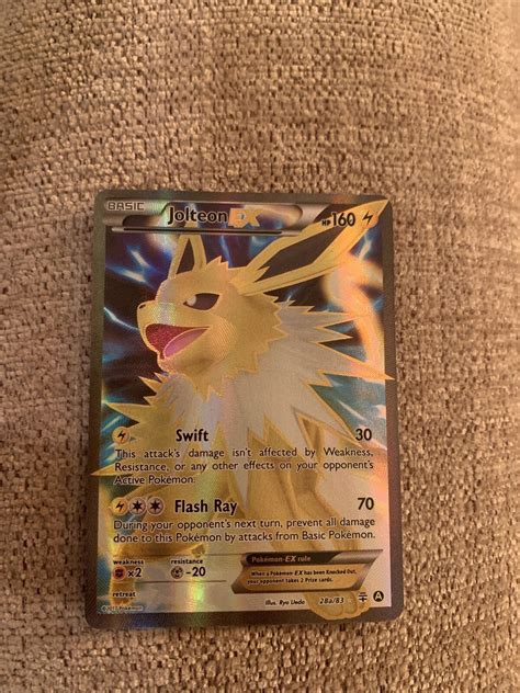 Great Condition Jolteon Ex Generations 28a83 Rare 2017 Pokemon Card