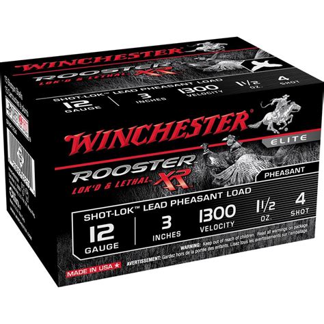 Bullseye North Winchester Rooster Xr Pheasant 12ga 3 4 Lead 1 12oz