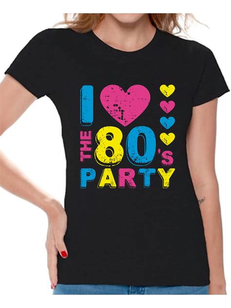 Awkward Styles I Love The 80s Party Shirt I Love The 80s Shirt Womans 80s Accessories 80s Retro