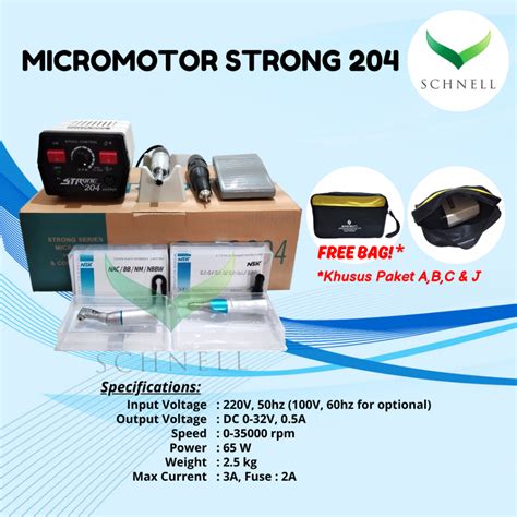 Jual Micromotor Mikromotor Strong Mahasiswa Lab Gigi Highspeed Lowspeed