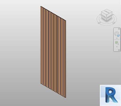 Panel Celosia Interior Madera Revit Wood Wall Panel Revit Bimshares