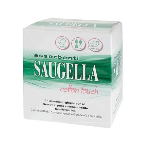 SAUGELLA COTTON TOUCH ASSORBENTI GIORNO 14 PEZZI TAGLIO PREZZO Farma