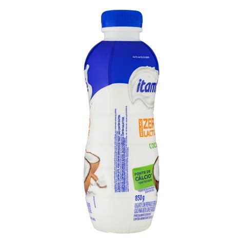 Iogurte Parcialmente Desnatado Coco Zero Lactose Itamb Nolac Garrafa